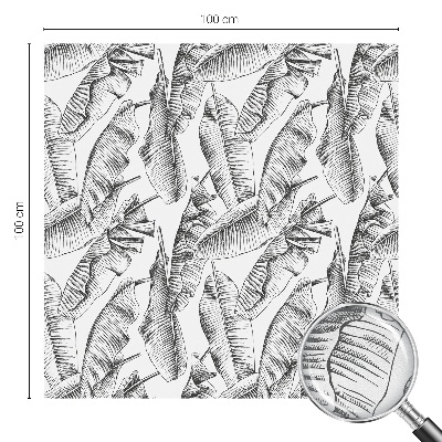 Autocollant pour vitrage feuilles tropicales