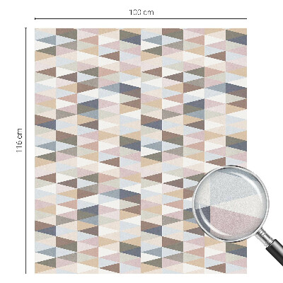 Vitrail autocollant pour fenêtre symétrie pastel