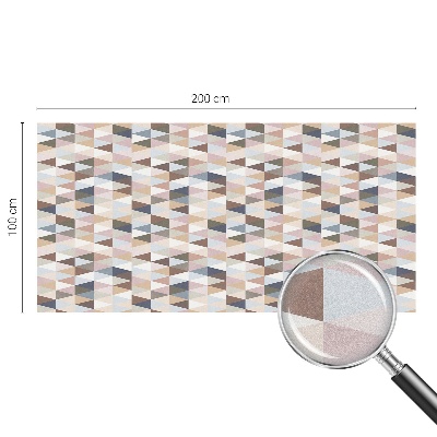 Vitrail autocollant pour fenêtre symétrie pastel