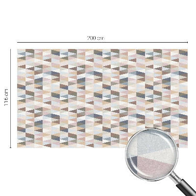 Vitrail autocollant pour fenêtre symétrie pastel