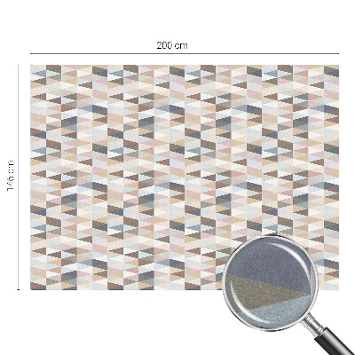 Vitrail autocollant pour fenêtre symétrie pastel