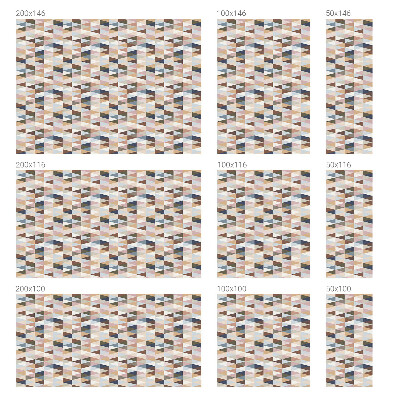 Vitrail autocollant pour fenêtre symétrie pastel