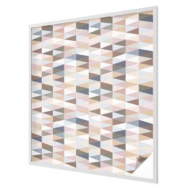 Vitrail autocollant pour fenêtre symétrie pastel