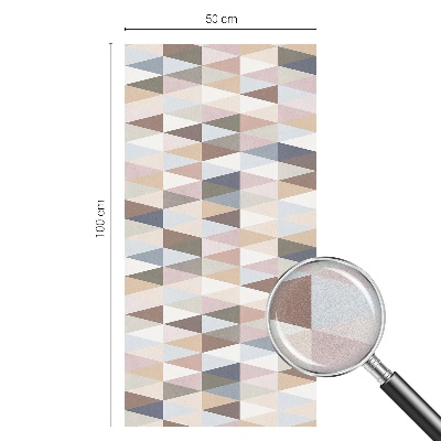 Vitrail autocollant pour fenêtre symétrie pastel