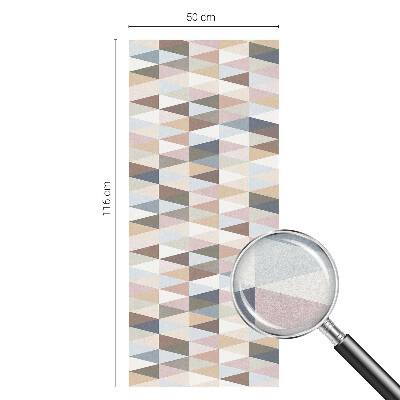 Vitrail autocollant pour fenêtre symétrie pastel