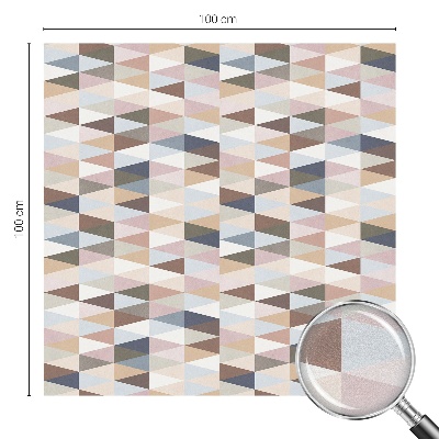 Vitrail autocollant pour fenêtre symétrie pastel