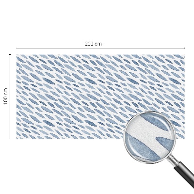 Film occultant fenêtre effet vitrail traits bleus