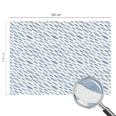 Film occultant fenêtre effet vitrail traits bleus