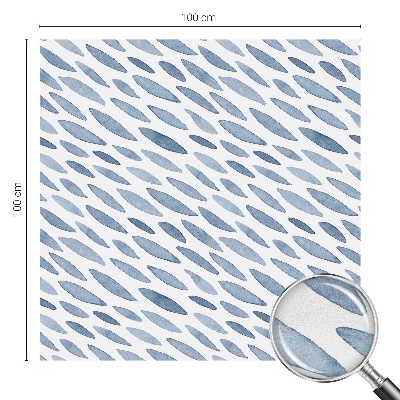 Film occultant fenêtre effet vitrail traits bleus