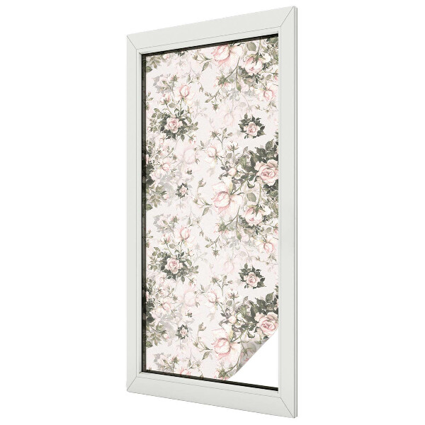 Film occultant pour fenêtre beauté florale