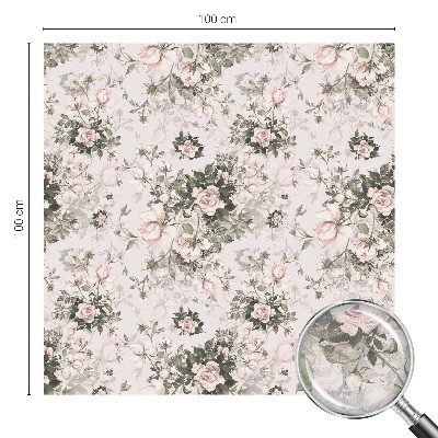 Film occultant pour fenêtre beauté florale