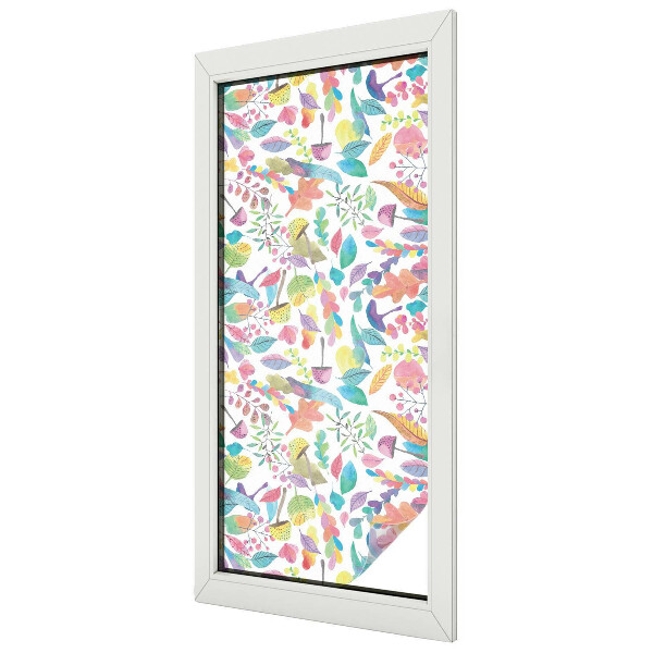 Film occultant fenêtre effet vitrail Composition colorée