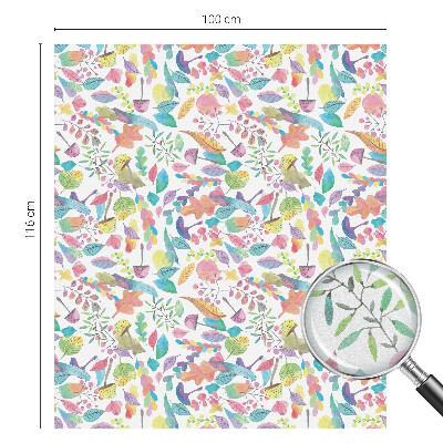 Film occultant fenêtre effet vitrail Composition colorée