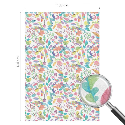 Film occultant fenêtre effet vitrail Composition colorée