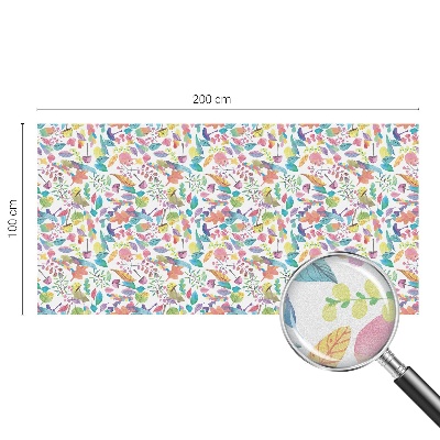 Film occultant fenêtre effet vitrail Composition colorée