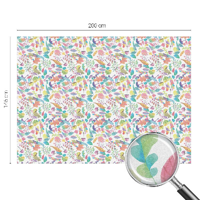 Film occultant fenêtre effet vitrail Composition colorée