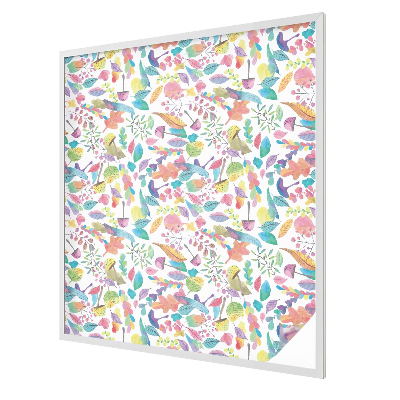 Film occultant fenêtre effet vitrail Composition colorée