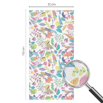 Film occultant fenêtre effet vitrail Composition colorée