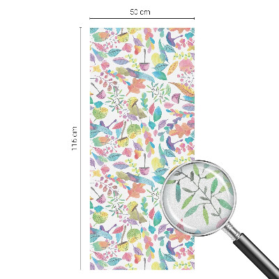 Film occultant fenêtre effet vitrail Composition colorée