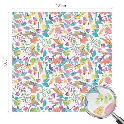 Film occultant fenêtre effet vitrail Composition colorée