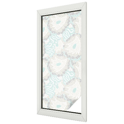 Vitrail autocollant pour fenêtre Plumes délicates