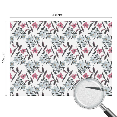 Film fenêtre décoratif occultant vitrail Motif floral