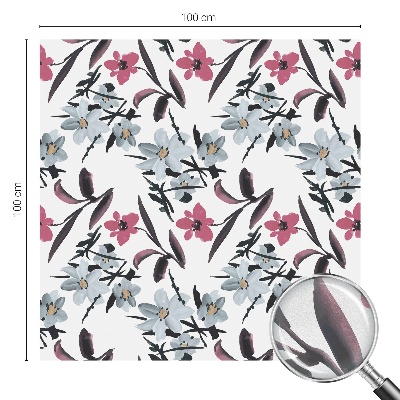 Film fenêtre décoratif occultant vitrail Motif floral