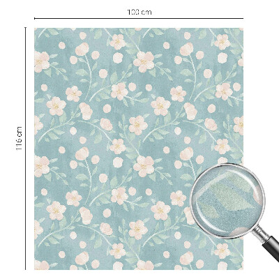 Autocollant pour vitrage fleurs pastel