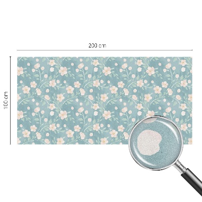 Autocollant pour vitrage fleurs pastel
