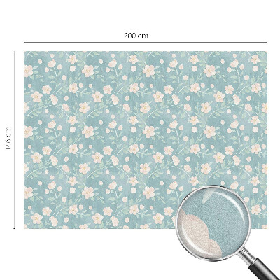 Autocollant pour vitrage fleurs pastel