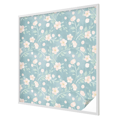 Autocollant pour vitrage fleurs pastel