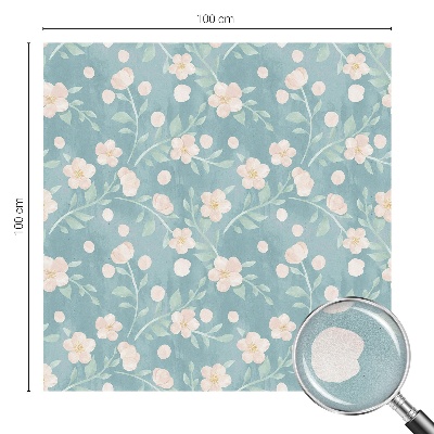 Autocollant pour vitrage fleurs pastel