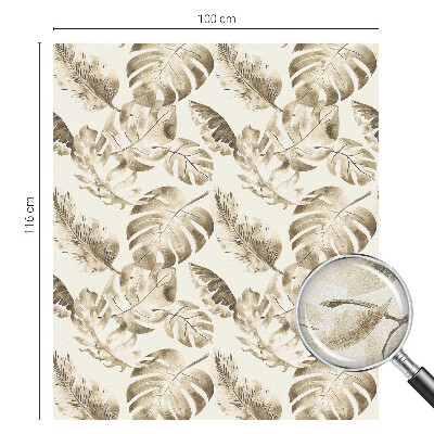 Vitrail autocollant pour fenêtre plantes tropicales