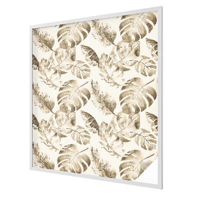 Vitrail autocollant pour fenêtre plantes tropicales