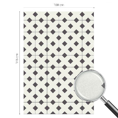 Film occultant fenêtre effet vitrail Diamants noirs et blancs