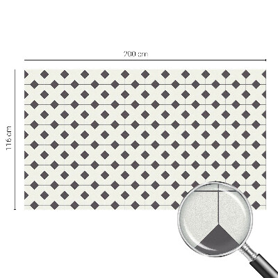 Film occultant fenêtre effet vitrail Diamants noirs et blancs