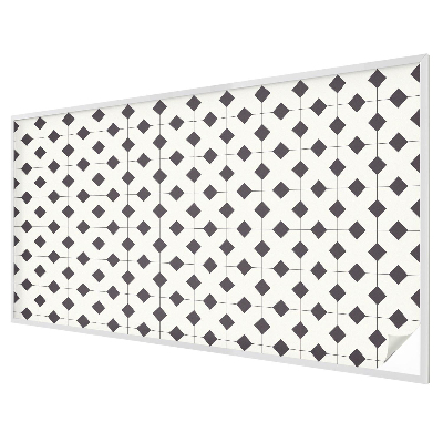 Film occultant fenêtre effet vitrail Diamants noirs et blancs