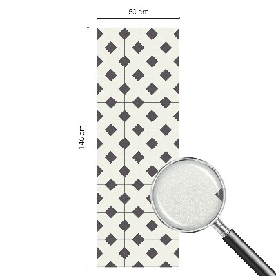 Film occultant fenêtre effet vitrail Diamants noirs et blancs