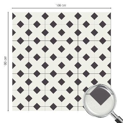 Film occultant fenêtre effet vitrail Diamants noirs et blancs