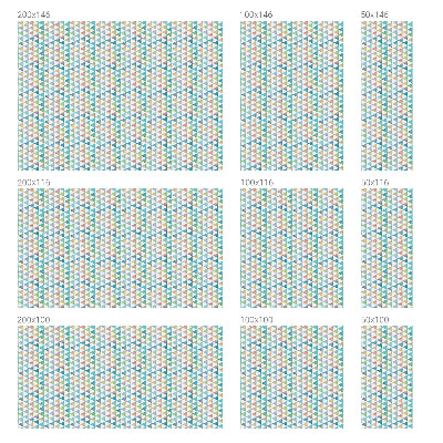 Film occultant pour fenêtre Triangles géométriques