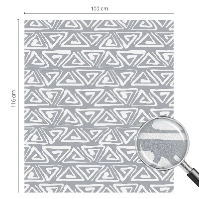 Film occultant fenêtre effet vitrail minimalisme géométrique