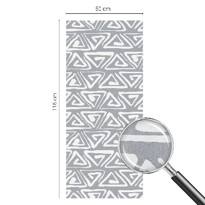 Film occultant fenêtre effet vitrail minimalisme géométrique