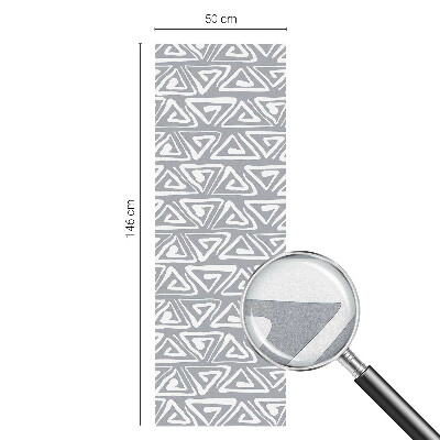 Film occultant fenêtre effet vitrail minimalisme géométrique