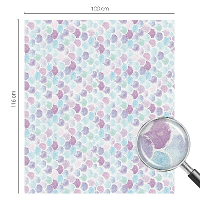 Vitrail autocollant pour fenêtre Points pastel