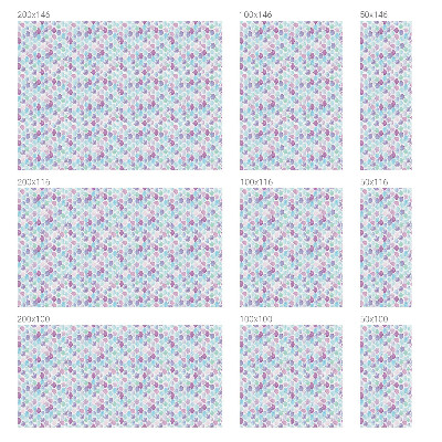 Vitrail autocollant pour fenêtre Points pastel