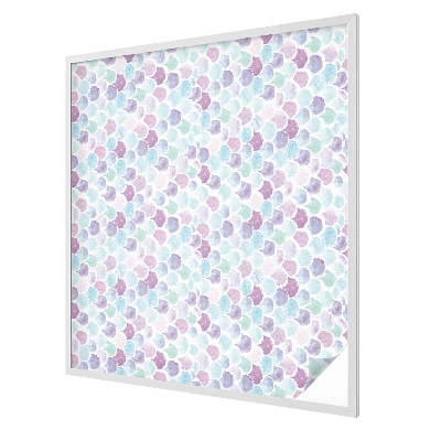 Vitrail autocollant pour fenêtre Points pastel