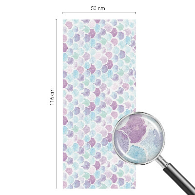 Vitrail autocollant pour fenêtre Points pastel