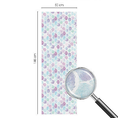 Vitrail autocollant pour fenêtre Points pastel