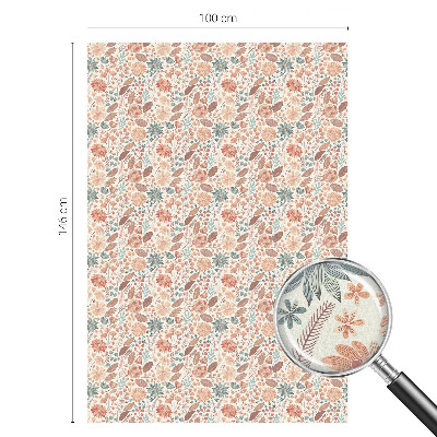 Film fenêtre décoratif occultant vitrail composition florale