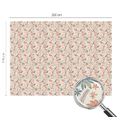 Film fenêtre décoratif occultant vitrail composition florale